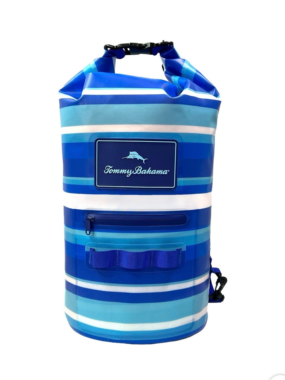 Tommy Bahama 20L Waterproof  Blue & White Striped Dry Bag